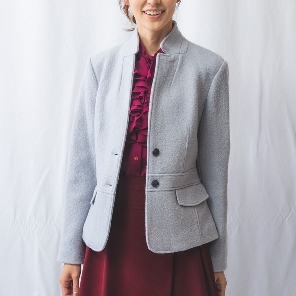 ナラカミーチェ ジャケット フリル 2 M グレー ナラカミーチェ