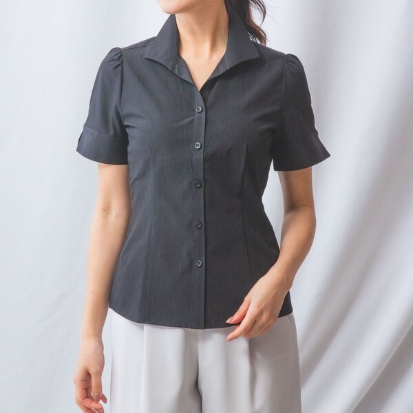 【NEW】ナラカミーチェ（NARACAMICIE）/【NARACAMICIE】サッカーストライプ半袖シャツの通販は