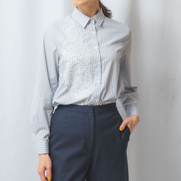 ナラカミーチェ（NARACAMICIE）/【NARACAMICIE】エンブロイダリー刺繍シャツ