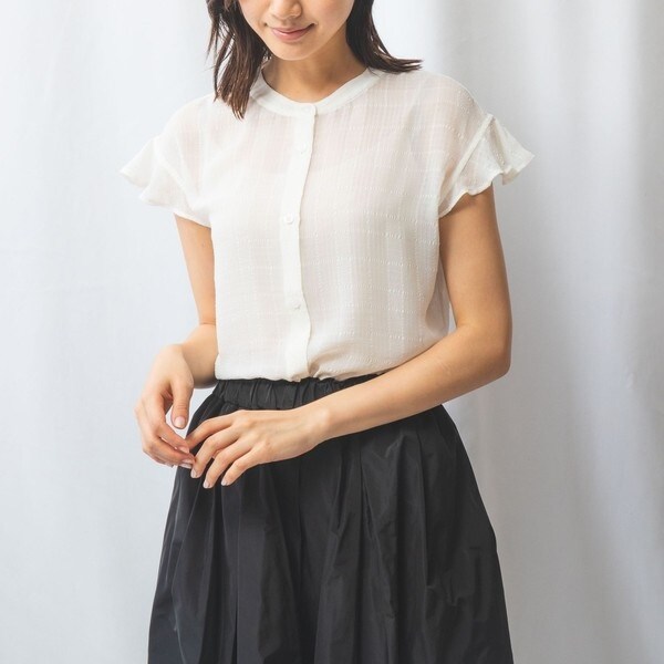 ナラカミーチェ（NARACAMICIE）/【NARACAMICIE】サッカー半袖ブラウス