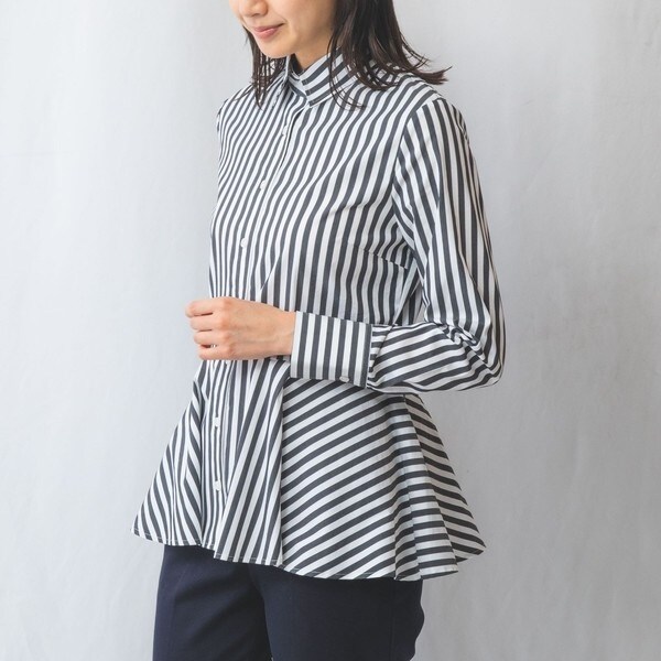 シャツ ブラウス 「NARACAMICIE」ストライプ長袖シャツ レディース セール NARACAMICIEストライプ長袖シャツ （シャツ・ブラウス