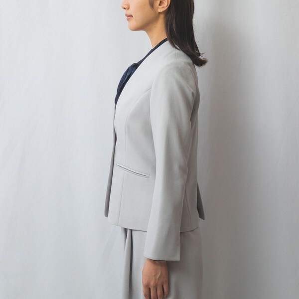 ナラカミーチェ（NARACAMICIE）/【NARACAMICIE】【セットアップスーツ対応】ダブルブレストノーカラージャケット