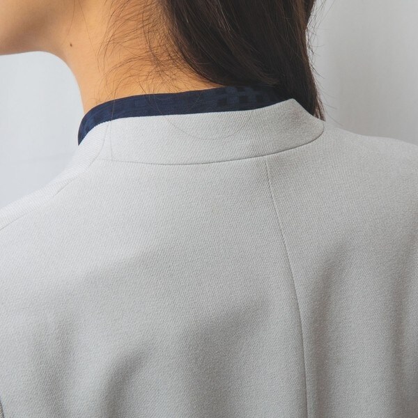 ナラカミーチェ（NARACAMICIE）/【NARACAMICIE】【セットアップスーツ対応】ダブルブレストノーカラージャケット