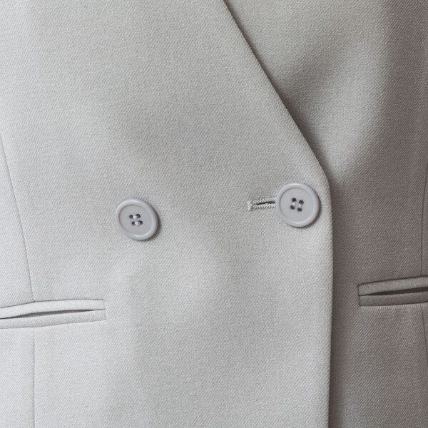 ナラカミーチェ（NARACAMICIE）/【NARACAMICIE】【セットアップスーツ対応】ダブルブレストノーカラージャケット