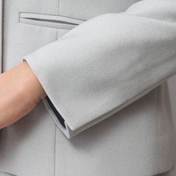 ナラカミーチェ（NARACAMICIE）/【NARACAMICIE】【セットアップスーツ対応】ダブルブレストノーカラージャケット