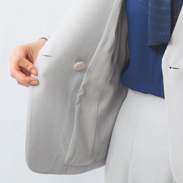 ナラカミーチェ（NARACAMICIE）/【NARACAMICIE】【セットアップスーツ対応】ダブルブレストノーカラージャケット