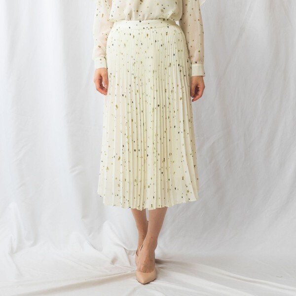 ナラカミーチェ（NARACAMICIE）/【NARACAMICIE】【セットアップ対応】星柄プリーツスカート