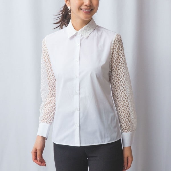 ナラカミーチェ（NARACAMICIE）/【NARACAMICIE】モールレース長袖シャツの通販は