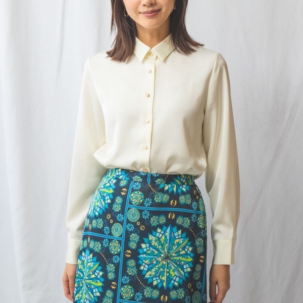 ナラカミーチェ（NARACAMICIE）/【NARACAMICIE】サテン長袖シャツ