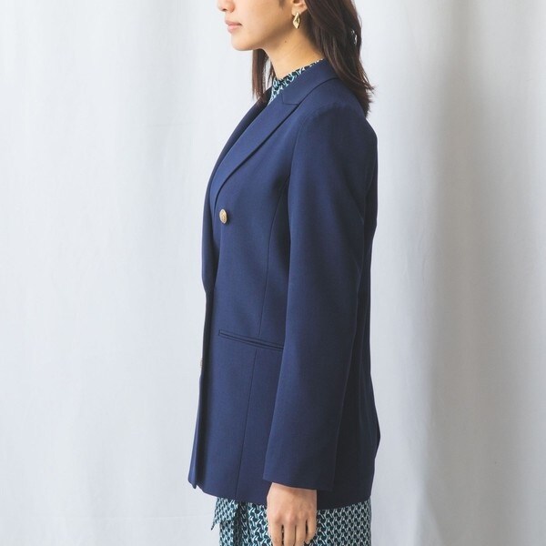 ナラカミーチェ（NARACAMICIE）/【NARACAMICIE】合繊ツイルダブルブレストジャケット_7