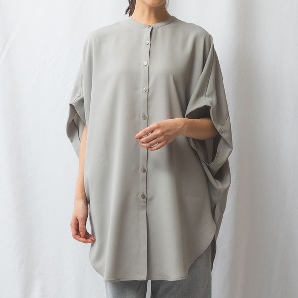 ナラカミーチェ（NARACAMICIE）/【NARACAMICIE】半袖テントラインブラウス