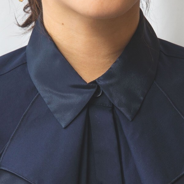 ナラカミーチェ（NARACAMICIE）/【NARACAMICIE】衿フリルブロード長袖