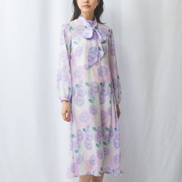 ナラカミーチェ（NARACAMICIE）/【NALACARA】 水彩花柄ワンピース