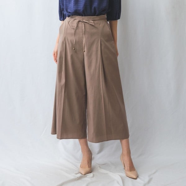 ナラカミーチェ（NARACAMICIE）/【NARACAMICIE】【セットアップ対応】ポリ麻ワイドパンツ