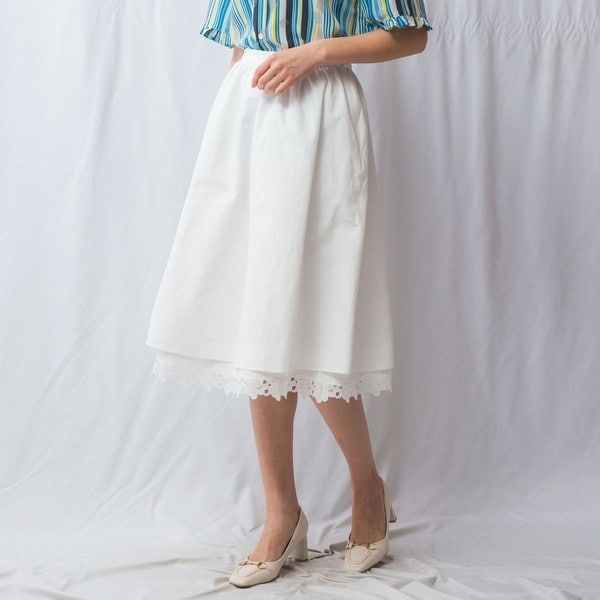ナラカミーチェ（NARACAMICIE）/【NARACAMICIE】裾レーススカート