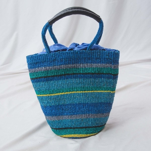 ナラカミーチェ（NARACAMICIE）/【a−jolie】ボーダーかごバッグ