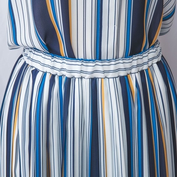 ナラカミーチェ（NARACAMICIE）/【NARACAMICIE】【セットアップ対応】マルチストライププリーツスカート