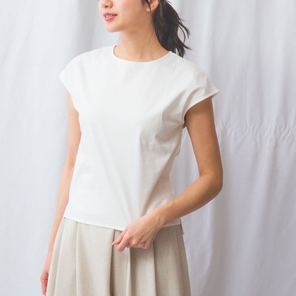ナラカミーチェ（NARACAMICIE）/【NARACAMICIE】無地ノースリカットソー
