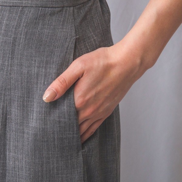 ナラカミーチェ（NARACAMICIE）/【NARACAMICIE】【セットアップ対応】シャンブレーワイドパンツ_9