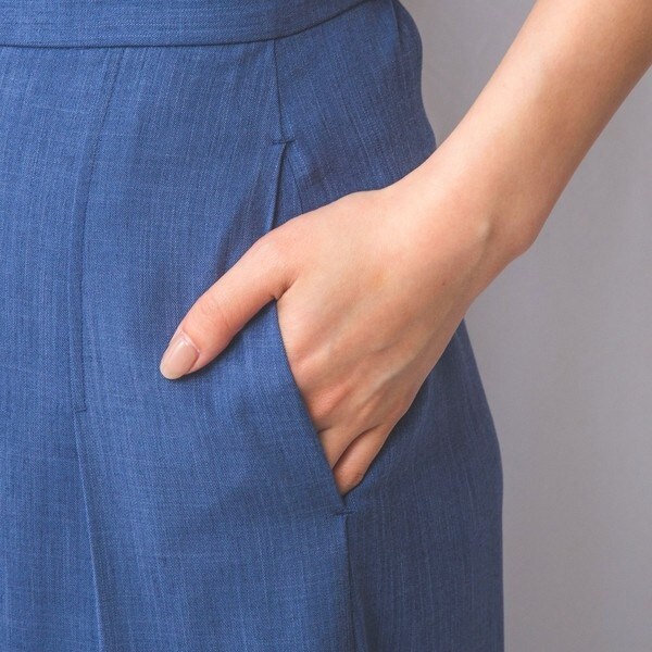 ナラカミーチェ（NARACAMICIE）/【NARACAMICIE】【セットアップ対応】シャンブレーワイドパンツ_19