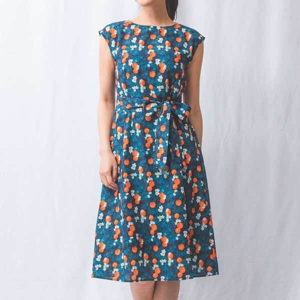 ナラカミーチェ（NARACAMICIE）/【NARACAMICIE】フルーツプリントリボンワンピース