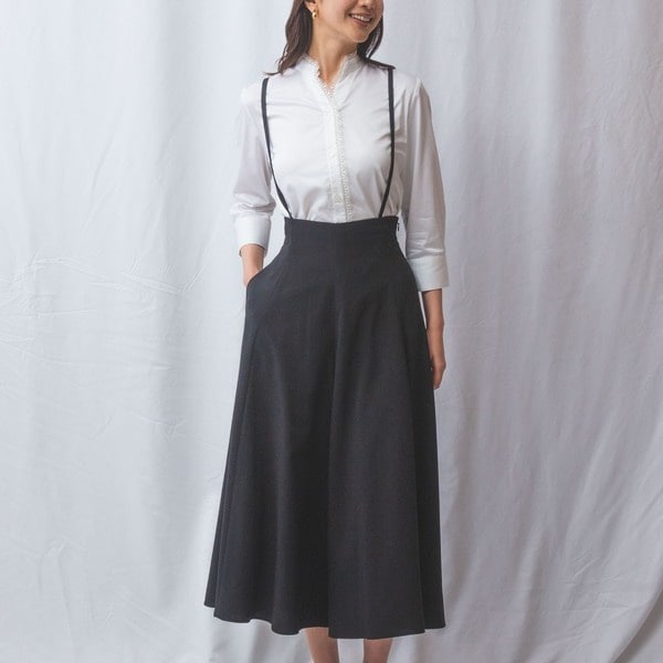 ナラカミーチェ（NARACAMICIE）/【NARACAMICIE】トロピカルポリエステルサス付フレアパンツ