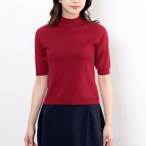 ナラカミーチェ（NARACAMICIE）/【NARACAMICIE】【ツインニット対応】調温ニット5分袖プルオーバー