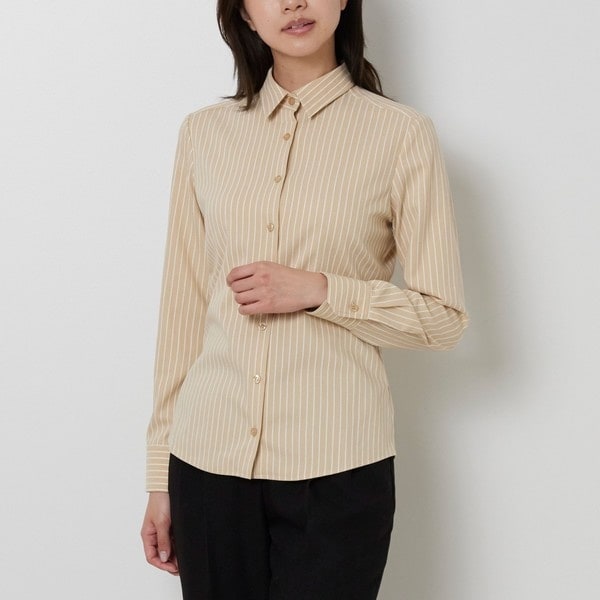 ナラカミーチェ（NARACAMICIE）/【NARACAMICIE】ストレッチストライプ長袖シャツ