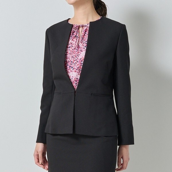 ナラカミーチェ Ⅲ ノーカラージャケット 黒 ナラカミーチェ