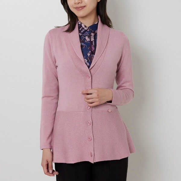 ナラカミーチェ（NARACAMICIE）/【NARACAMICIE】ラメペプラムカーディガン