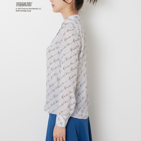 ナラカミーチェ（NARACAMICIE）/【PEANUTS】ライン柄長袖シャツ ナラカミーチェ（NARACAMICIE）/【PEANUTS】ライン柄長袖シャツの通販