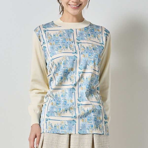 ナラカミーチェ（NARACAMICIE）/【NARACAMICIE】GENIUS森柄ニットプルオーバー