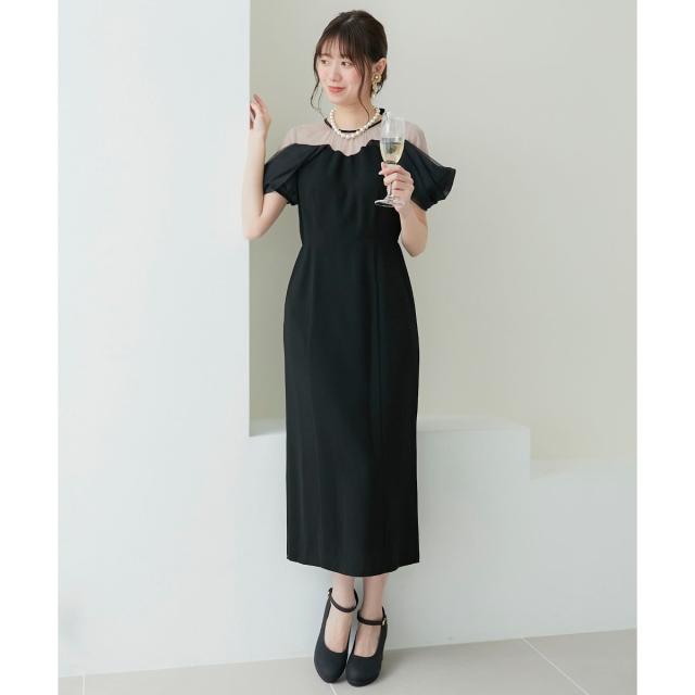 マジェスティックレゴン（MAJESTIC LEGON）/ドレープチュール切替ドレス