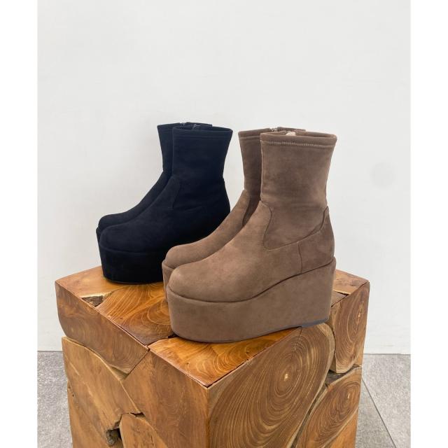 マジェスティックレゴン（MAJESTIC LEGON）/厚底ストレッチショートブーツ