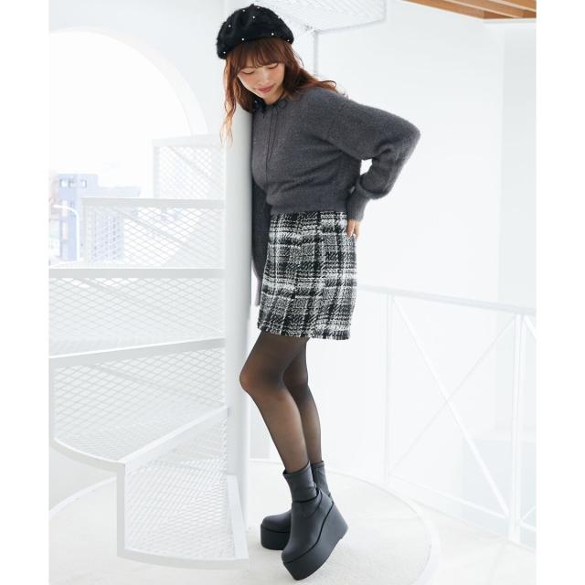 マジェスティックレゴン（MAJESTIC LEGON）/厚底ストレッチショートブーツ_6