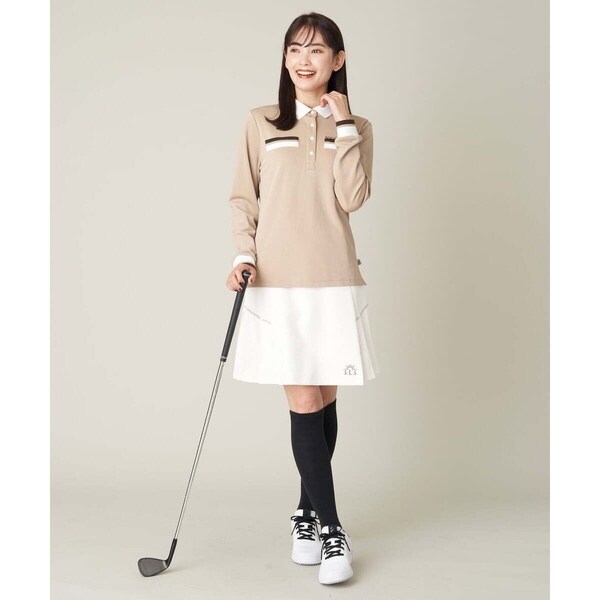 レディースゴルフウエア 配色カラーポロシャツ／アー・ヴェ