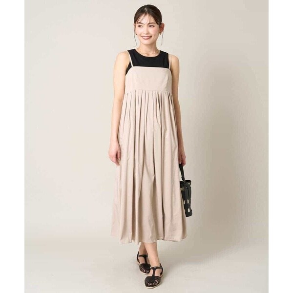 アー・ヴェ・ヴェ（a．v．v）/【マシンウォッシャブル】タックフレアキャミワンピースの通販は 6,327円