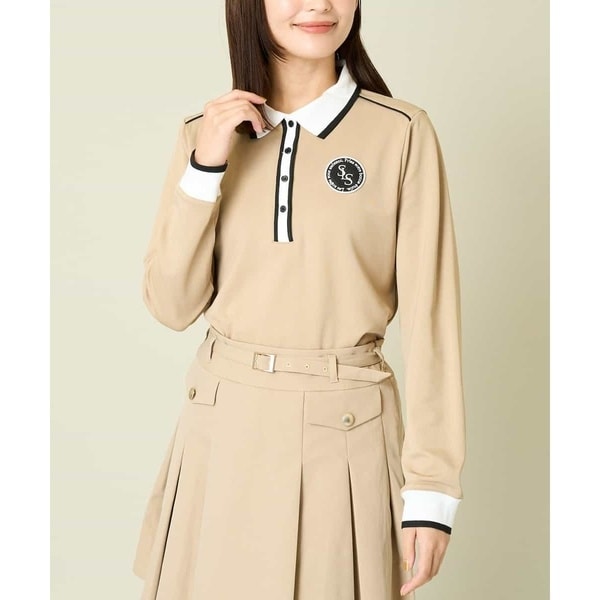 アー・ヴェ・ヴェ（a．v．v）/レディースゴルフウェア　ラインリブポロシャツ