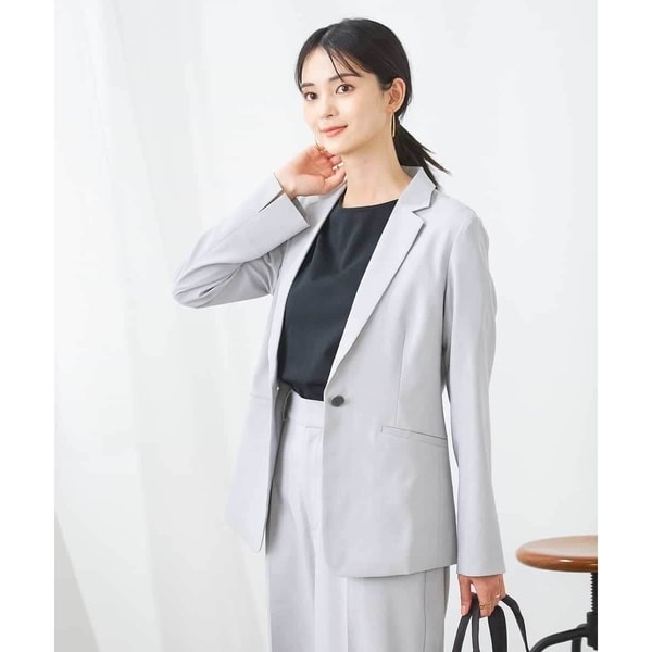 アー・ヴェ・ヴェ（a．v．v）/【洗える/イージーケア/UVカット/接触冷感/吸水速乾】サマーストレッチテーラードジャケット