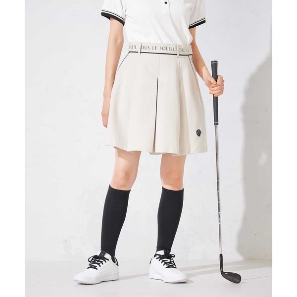 アー・ヴェ・ヴェ（a．v．v）/レディースゴルフウエア/ハイウエストボックスプリーツキュロット