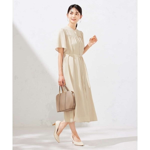 アー・ヴェ・ヴェ（a．v．v）/【洗える】ベルト付切り替えワンピース