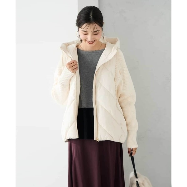 アー・ヴェ・ヴェ（a．v．v）/キルトニットドッキングジャケット