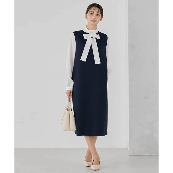 【NEW】アー・ヴェ・ヴェ（a．v．v）/ツイードボウタイワンピース