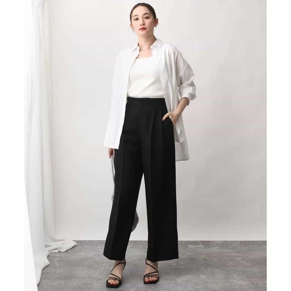 MK ミッシェルクラン（MK MICHEL KLEIN ）/【通勤におすすめ/洗える】ストライプ柄オーバーシャツブラウス_3