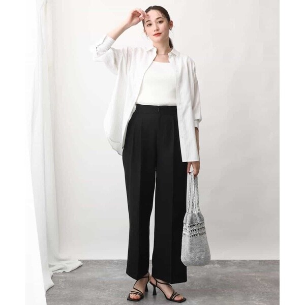 MK ミッシェルクラン（MK MICHEL KLEIN ）/【通勤におすすめ/洗える】ストライプ柄オーバーシャツブラウス_6