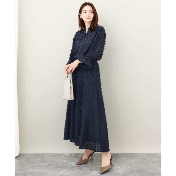 MK ミッシェルクラン（MK MICHEL KLEIN ）/【24AW/トレンド/洗える】フリンジカットジャガードフレアスカート_9