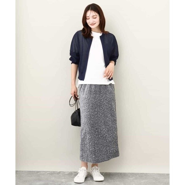 MK ミッシェルクラン（MK MICHEL KLEIN ）/【24AW/トレンド/洗える】ベロアスパンコールナロースカート_3
