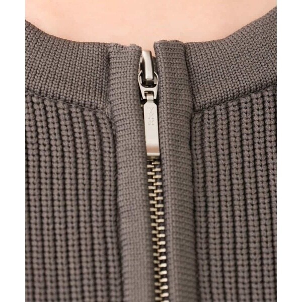 MK ミッシェルクラン（MK MICHEL KLEIN ）/【24AW/秋のライトアウター/洗える】パール調ビーズデザインニットブルゾンの通販は