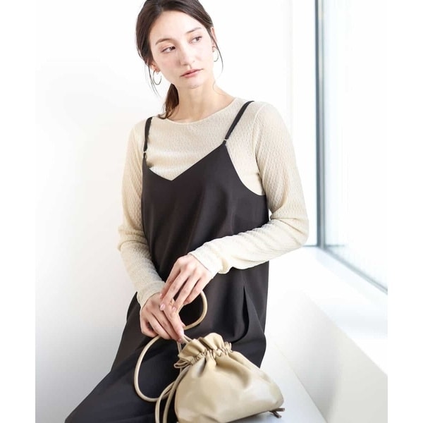 MK ミッシェルクラン（MK MICHEL  ）/リネンライク 2wayキャミワンピース/洗える