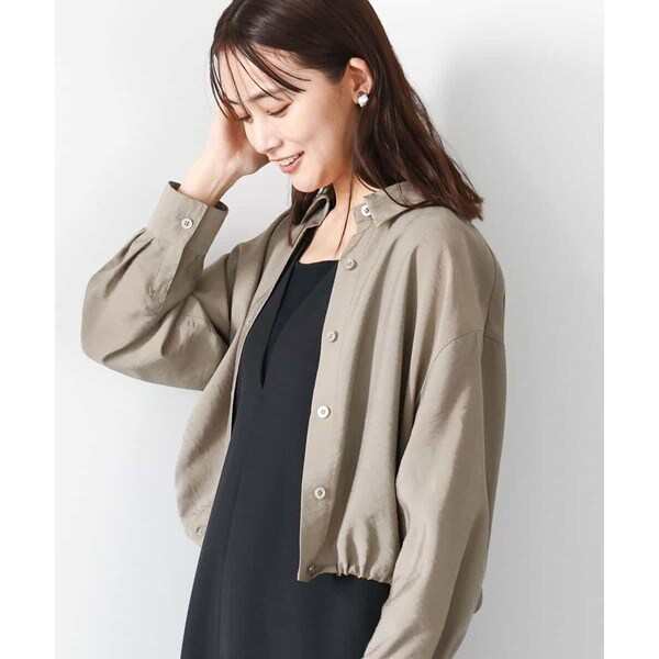 MK ミッシェルクラン（MK MICHEL KLEIN ）/ショート丈ブラウスブルゾン/洗えるの通販は